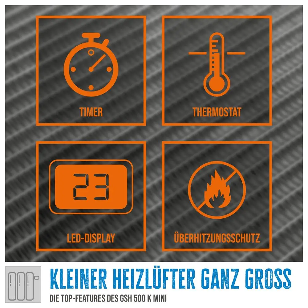 GDE Steckdosen-Heizlfter GSH 500 K mini - 85171 m02