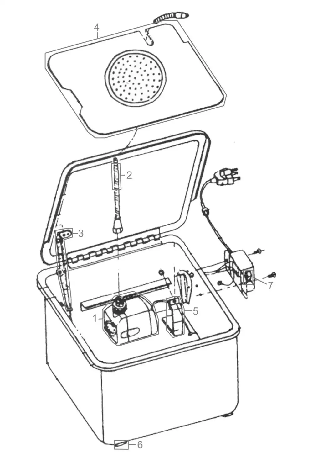 Zeichnung - GDE Teilewaschgert GTW 13 L - 40850