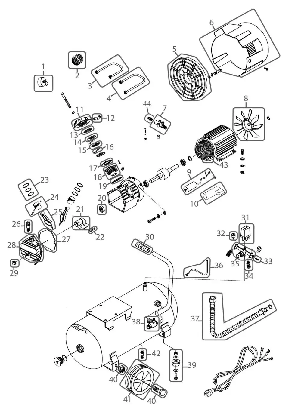 Zeichnung - GDE Kompressor 400/10/50 N - 50015