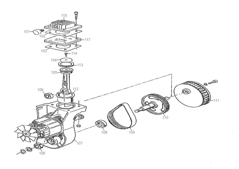 Zeichnung - GDE Kompressor Airpower 200/10/5 TY - 50083