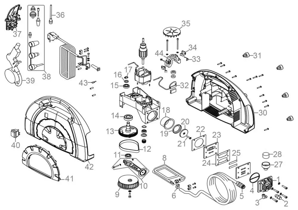 Zeichnung - GDE Kompressor-Kompakt-Set 180/08/11-tlg. - 50121