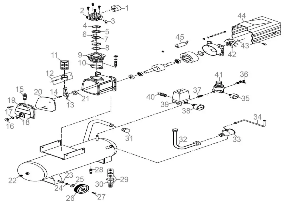 Zeichnung - GDE Kompressor 260/10/50 - 50129