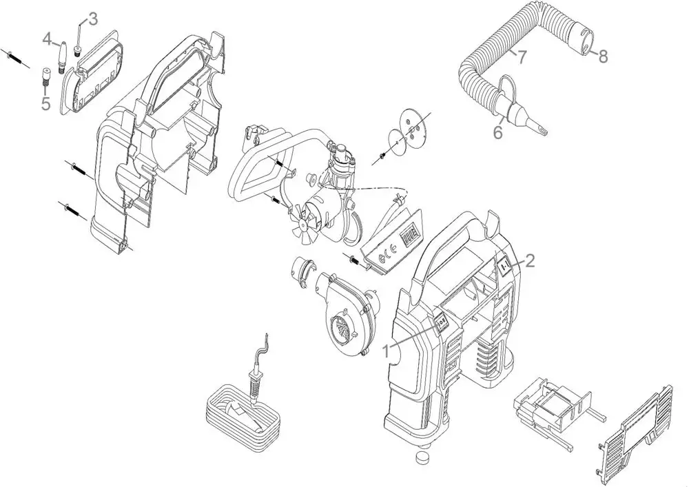 Zeichnung - GDE Akku Kompressor K 18-0 - 58419