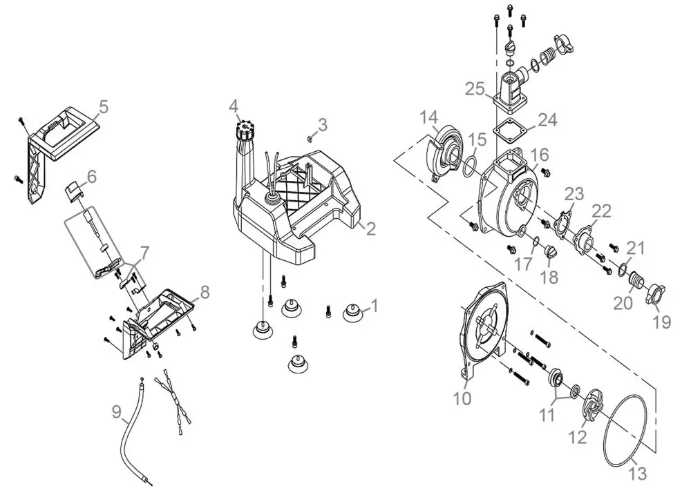 Zeichnung - GDE Motorpumpe GMP 7.21 - 94507
