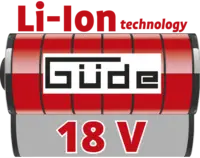 Li-Ion 18 Volt (Rot) - GDE Akku Aschesauger AS 18-201-05 - 58580