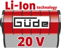 Li-Ion 20 Volt (Rot) - GDE Akku Exzenterschleifer EXS 20-201-24 - 58817