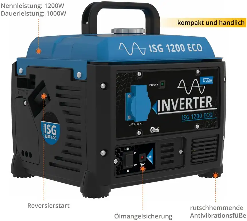 GDE Inverter Stromerzeuger ISG 1200 ECO - 40657 pi