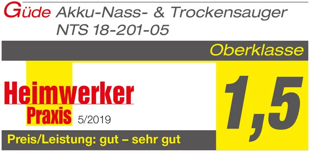 GÜDE Akku Nass-Trockensauger NTS 18-201-05 - 58582 t02