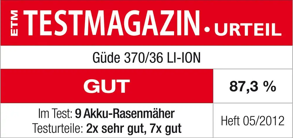 GDE Akku-Rasenmher 370/36 LI-ION - 95540 d10