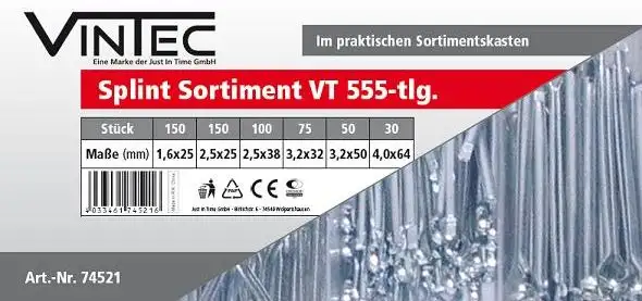 GDE SPLINT SORTIMENT VT 555 - 74521_EM 74521