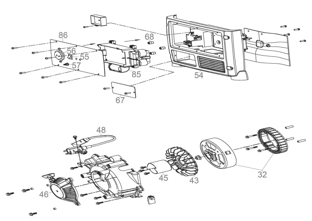 Zeichnung - GDE Inverter Stromerzeuger ISG 1200 ECO - 40657
