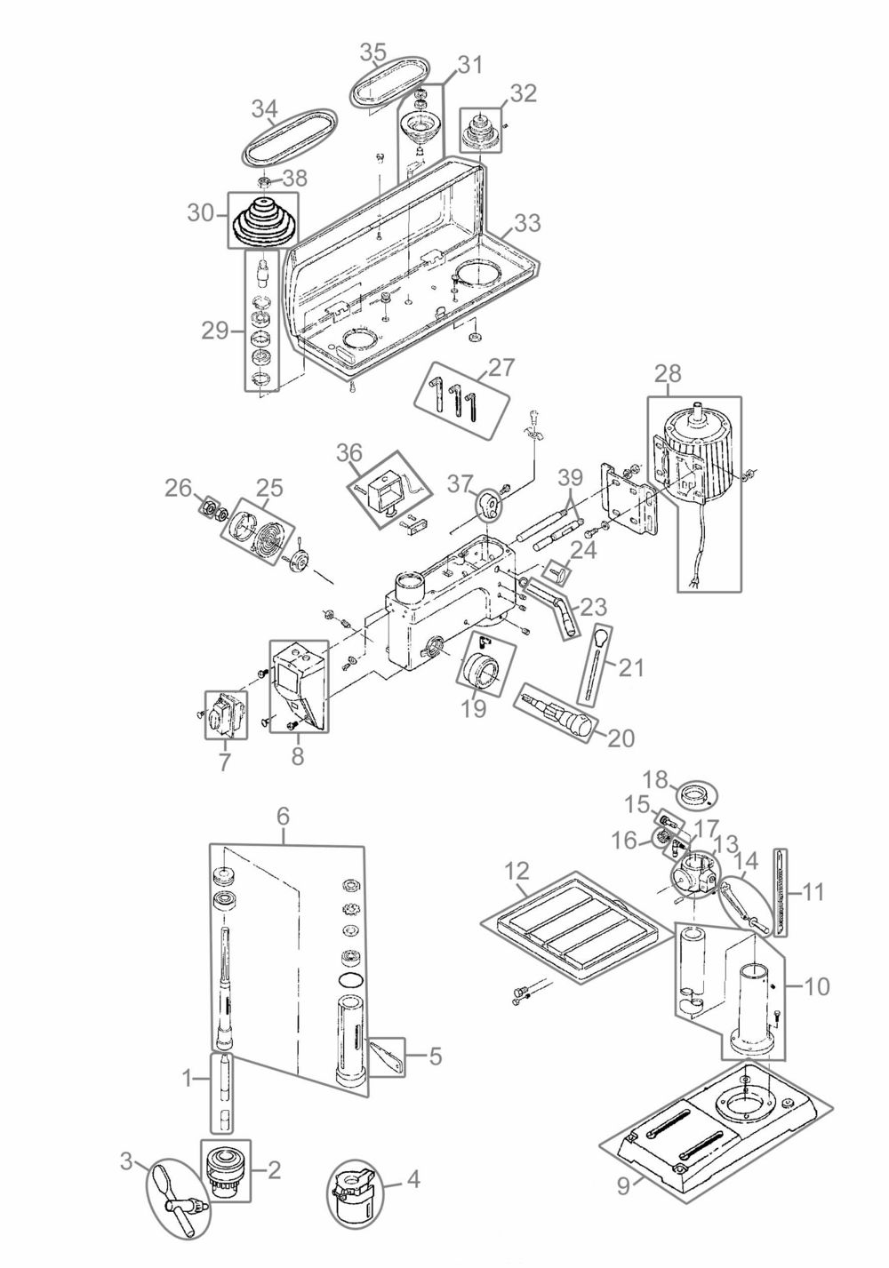 Güde Säulenbohrmaschine  GSB 32 