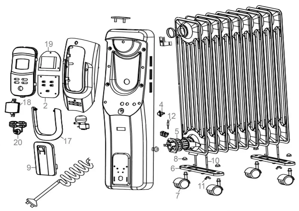 Zeichnung - GDE lradiator OR 2000-9 DT - 85192