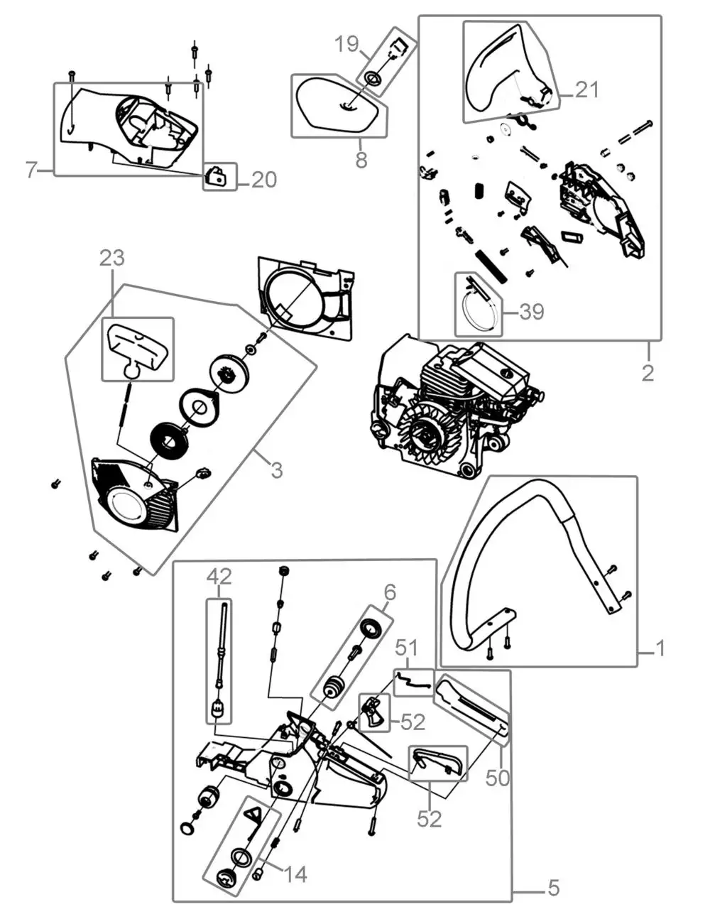 Zeichnung - GDE MOTORKETTENSGE KS 400 B - 94087