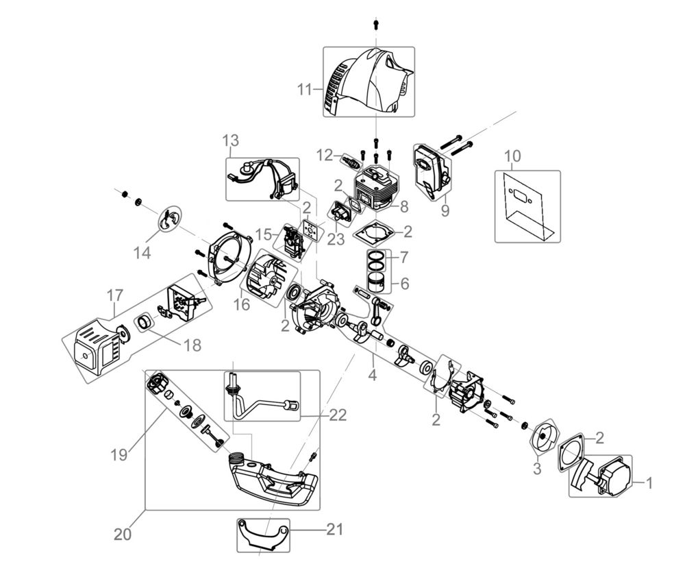 Gasgriff passend für Güde GFS 1501 B Motorsense 