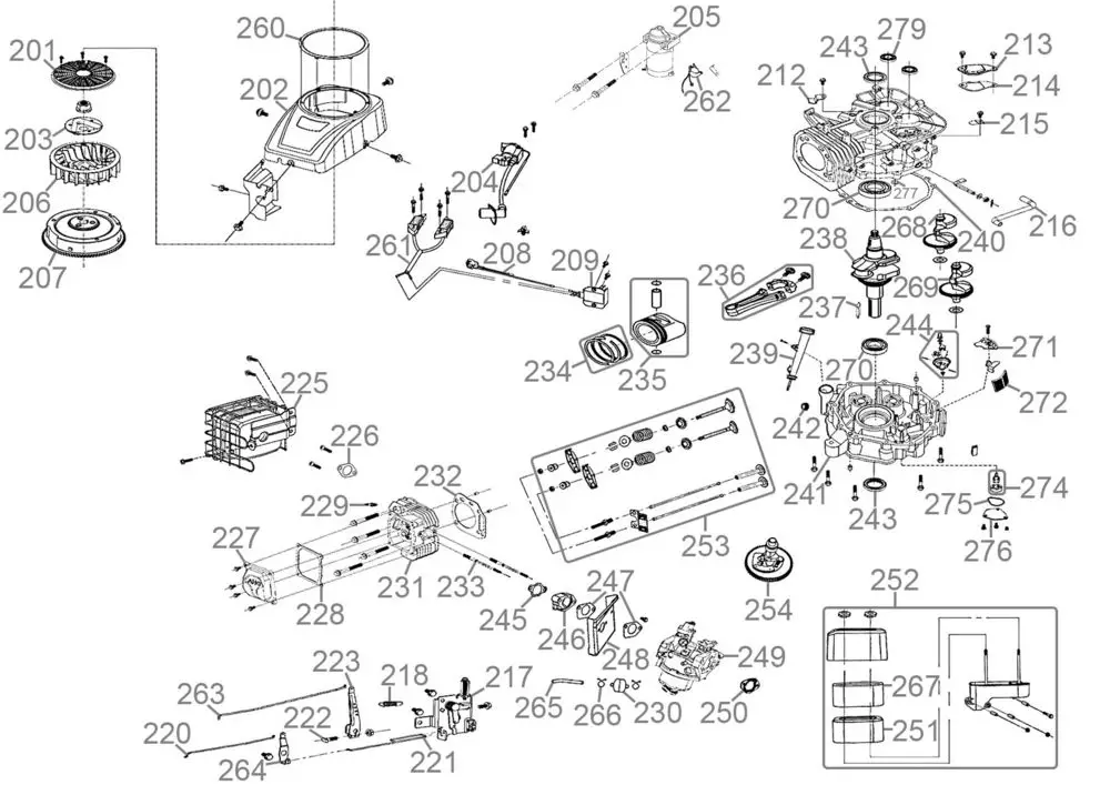 Zeichnung - GDE Rasentraktor GAR 960 T Hydrostat - 95454
