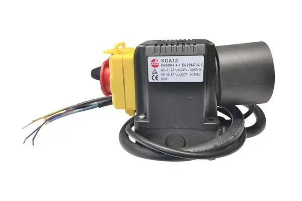 KEDU KOA12 Schalter-Stecker Kombination 230V 12A mit Motorbremse Not-/Aus Funktion Wippkreissge