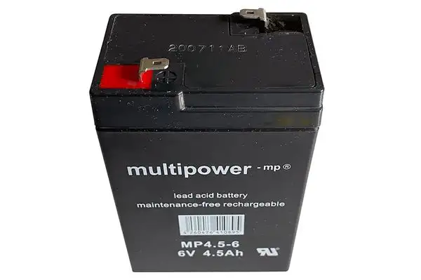  Batterie Multipower MP 4,5-6 AGM 6V 4,5Ah Blei Vlies Akku