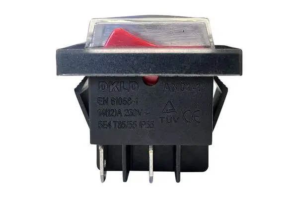 Image 1 DKLD AN01-1 Wippschalter 250V 14A 4Pin Schalter mit Abdeckung