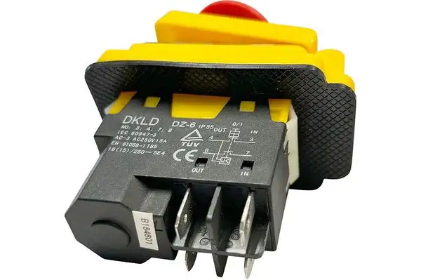 Image 3 DKLD Elektromagnetische Druckschalter DZ-6 250V 4Pin mit Not-Aus-Abdeckung