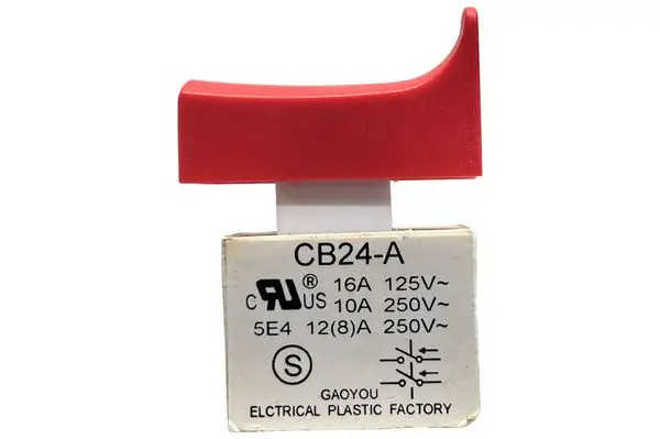 Image 1 GAOYOU CB24-A Drucktastenschalter 250V 16A Auslseschalter Schalter