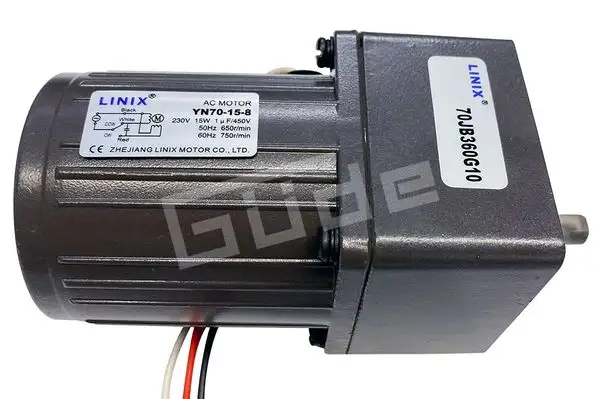Image 1 Linix Motor YN70 mit Getriebe und Kondensator