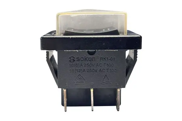 Image 1 SOKEN Wippschalter 250V 16A 6Pin Schalter mit Abdeckung