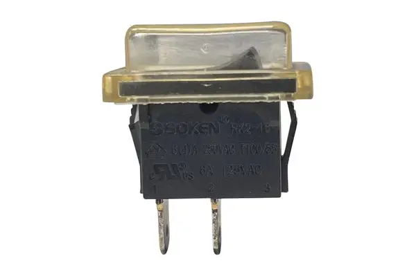  SOKEN Mini Wippschalter 250V 6A 2Pin Schalter mit Abdeckung