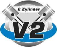 2 Zylinder - GÜDE Kompressor 412/8/100 - 50123